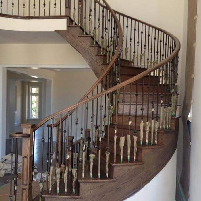 Railing with Flower decorative accent, base photo