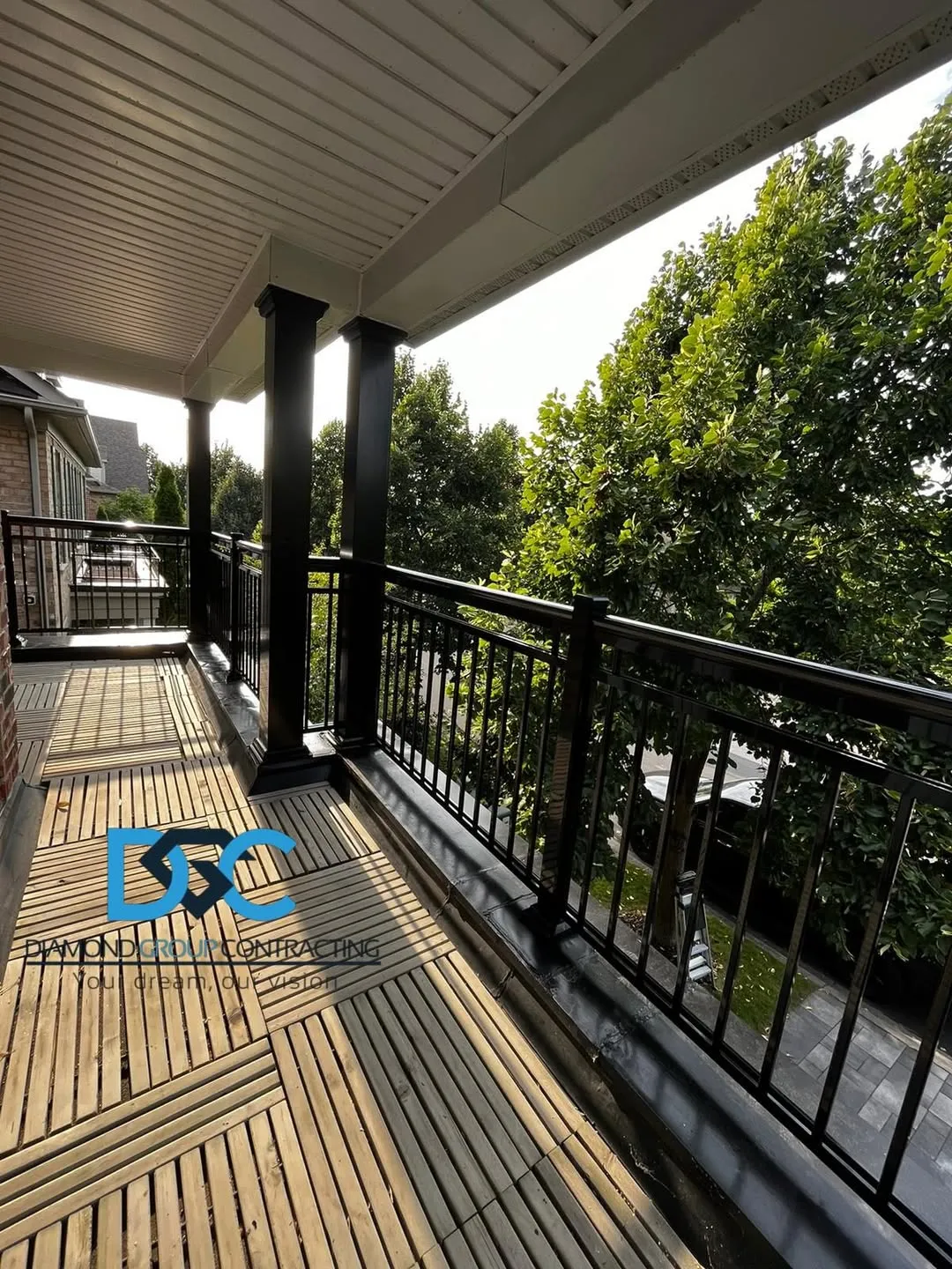Markham Black Porch Railings — Homeowner Project