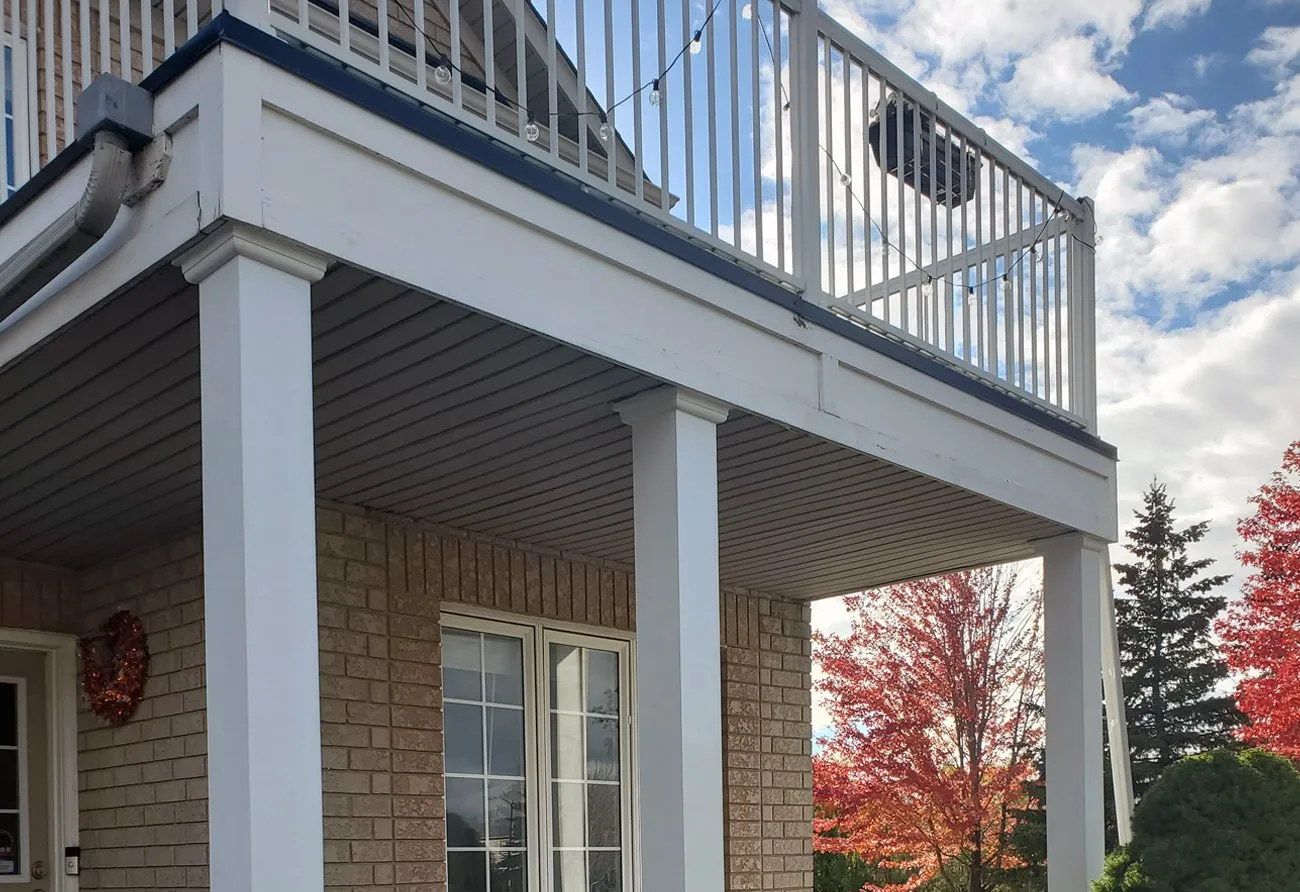 8 Inch White Column 2 — Homeowner Project