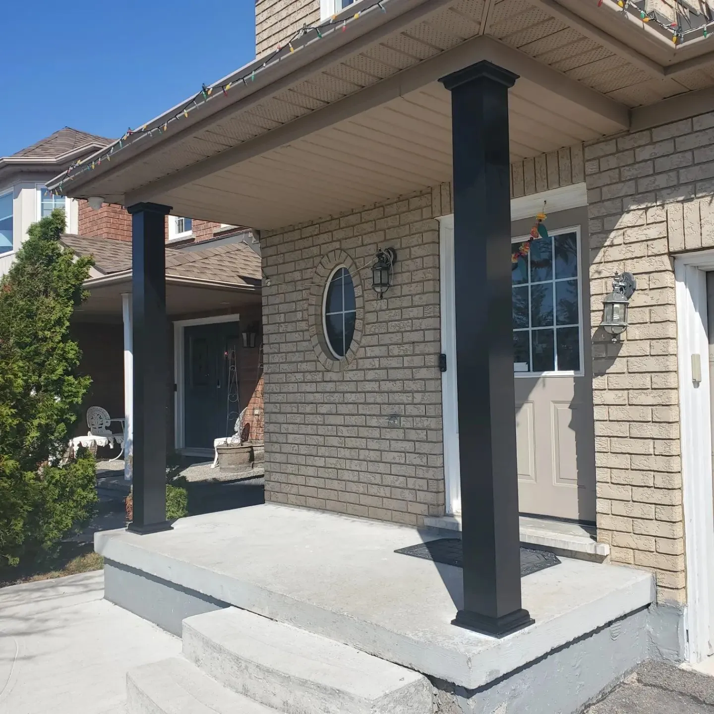 Columns Black Before N After 1 — Homeowner Project
