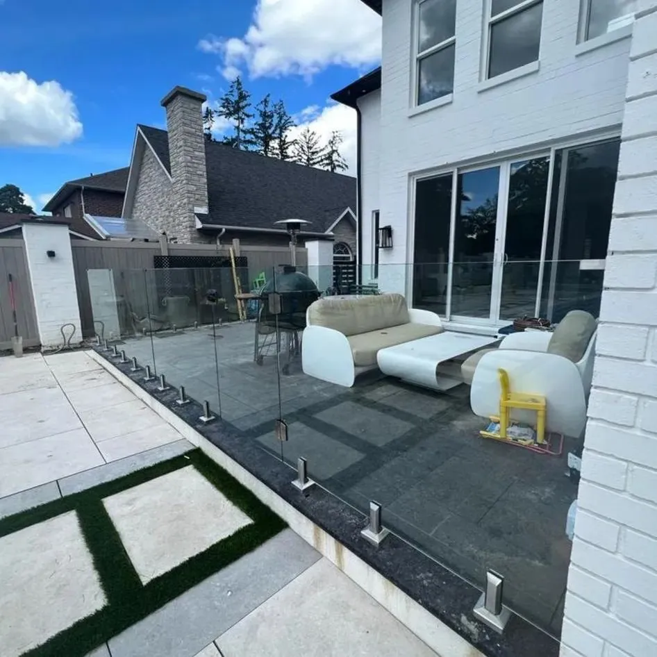 Glass Spigot Railing Mississauga 1 — Homeowner Project