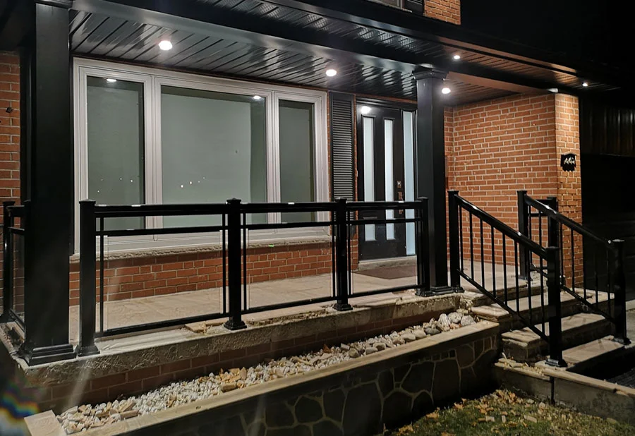 GR2 Clear Finish Black Square Column 2 1 — Homeowner Project