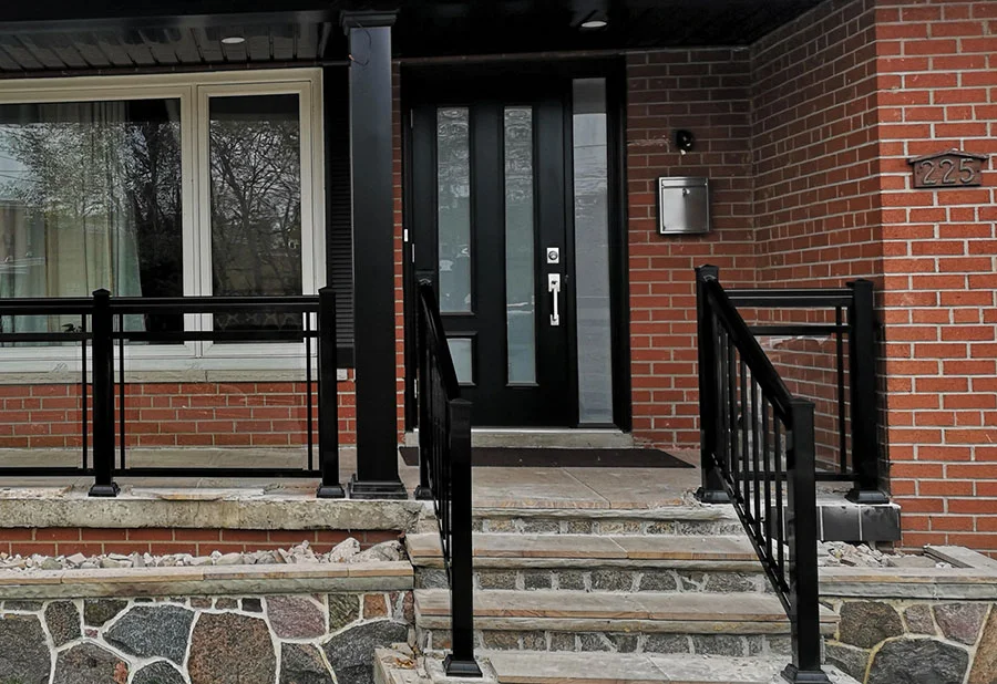 GR2 Clear Finish Black Square Column 3 1 — Homeowner Project